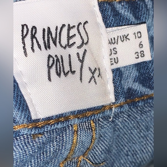 • Princess Polly “ LOVE” Straight Leg Denim • - Picture 4 of 4
